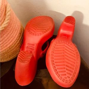 Gently worn Crocs. Very unique.